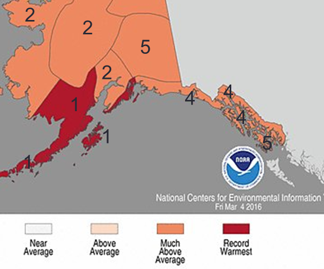Alaska experiences second warmest winter in last 90 years