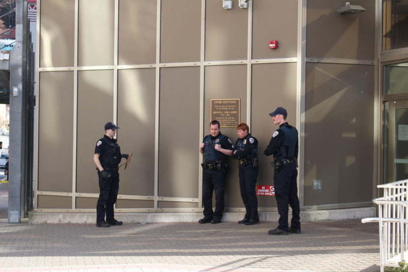 JPD outside Dimond Courthouse shooting