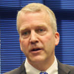 U.S. Senator Dan Sullivan, R-Alaska, at a press availability fol