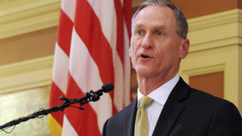 South Dakota Gov. Dennis Daugaard vetoed a bill that would have required transgender students in public schools to use bathrooms based on their gender at birth. James Nord/AP