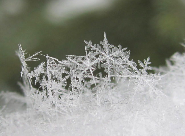 Snow Snowflake Sculpture