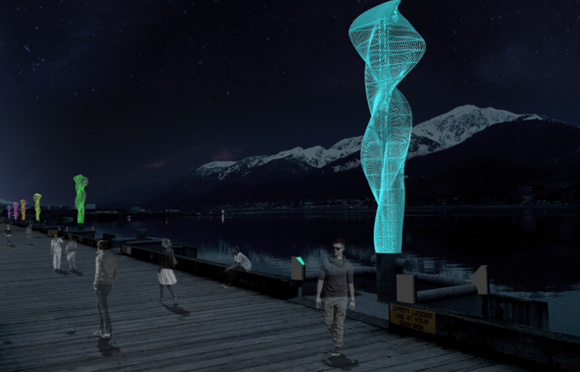 An artist rendering of the art installation. (Provided by Juneau Docks and Harbors) 