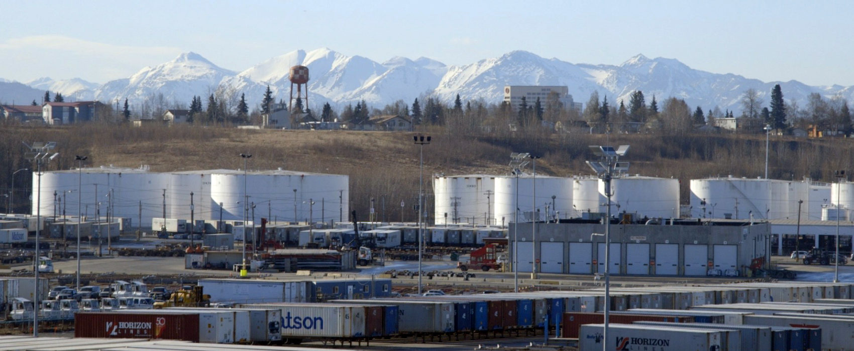 cargo yard at Port of Anchorage