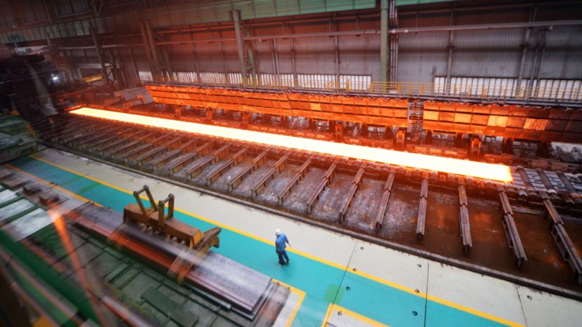 A steel mill in Tangshan, China's Hebei province. U.S. Steel claims that the Chinese government dumps steel at unfair prices and uses computer hackers to steal intellectual property. STR/AFP/Getty Images