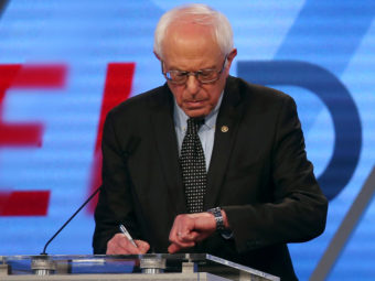 Bernie Sanders and Hillary Clinton have debated eight times, but with the big New York primary looming, they struggled to agree on when and where the next matchup would be. Getty Images
