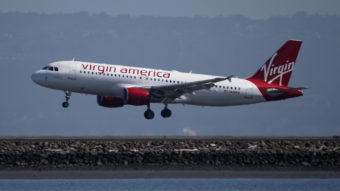 A Virgin America plane lands at San Francisco International Airport in Burlingame, Calif. Justin Sullivan/Getty Images