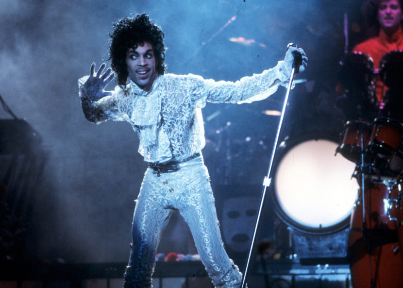 Prince performs at the Fabulous Forum in Inglewood, Calif., in 1985. Michael Ochs Archives/Getty Images