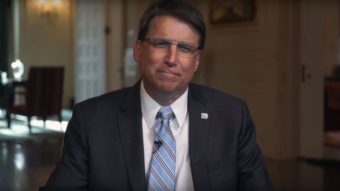 Citing feedback over HB2, Gov. Pat McCrory said that he has seen "misinformation, misinterpretation, confusion, a lot of passion and frankly, selective outrage and hypocrisy." Screen shot by NPR