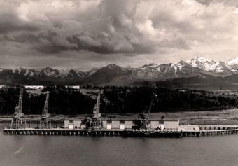 Terminal 1 of the port, completed in 1961. (Photo courtesy Port of Anchorage)