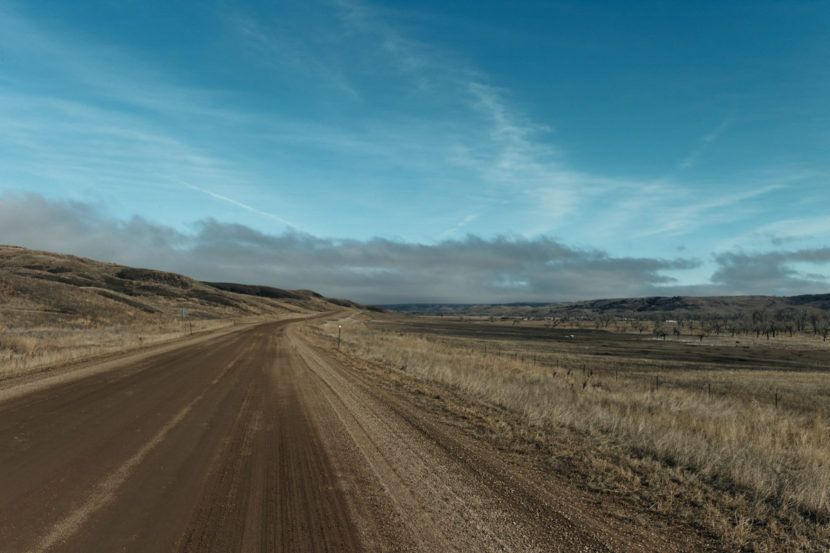 The road to Cherry Creek is 17 miles of gravel and is often inaccessible in harsh South Dakota weather. Misha Friedman for KHN and NPR