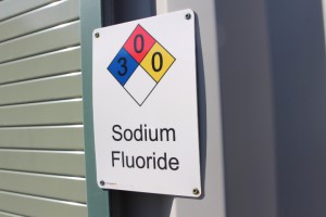 Both chlorine and fluoride are added to the water after UV treatment.