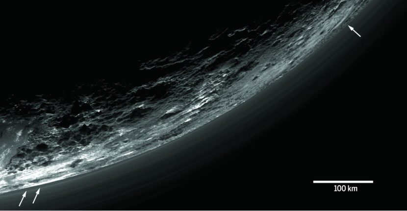 Pluto atmospheric haze