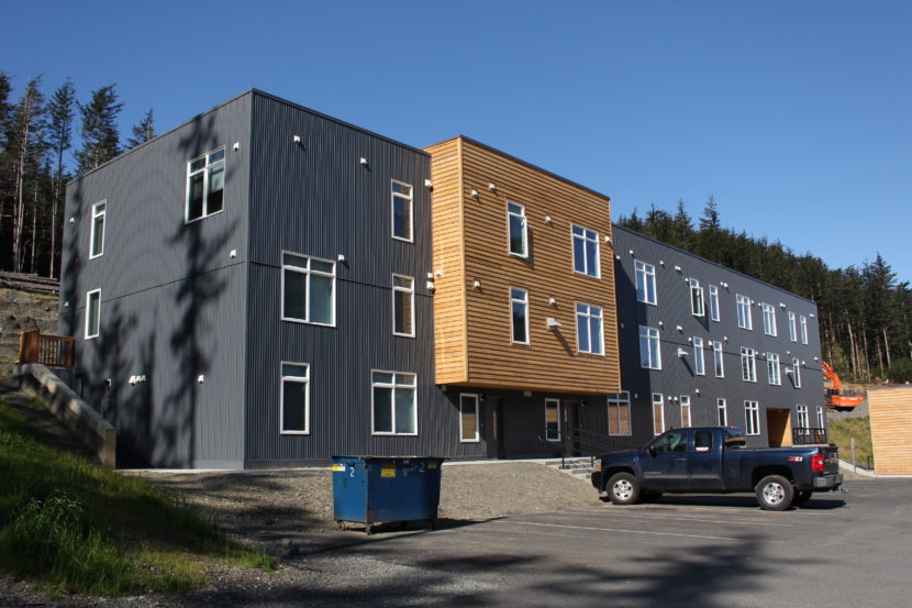 The Terraces at Lawson Creek are a recently completed affordable housing complex on Douglas. (Photo by Elizabeth Jenkins/KTOO)
