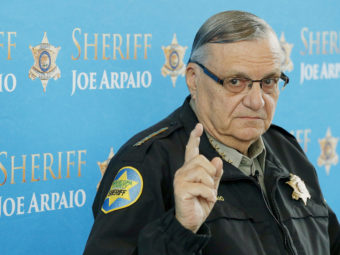 Maricopa County Sheriff Joe Arpaio speaks at a news conference at the Sheriff's headquarters in Phoenix in 2013. Ross D. Franklin/AP