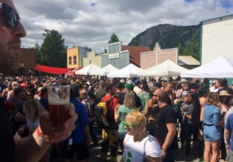 Nearly 2,000 people from all over the state, the Lower 48 and Canada attended the 24th annual Great Alaska Craft Beer and Home Brew Festival over the weekend. (Photo by Jillian Rogers/KHNS)