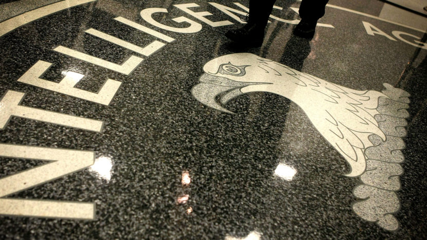 The seal of the Central Intelligence Agency at the lobby of the Original Headquarters Building at the CIA headquarters in McLean, Va. Alex Wong/Getty Images