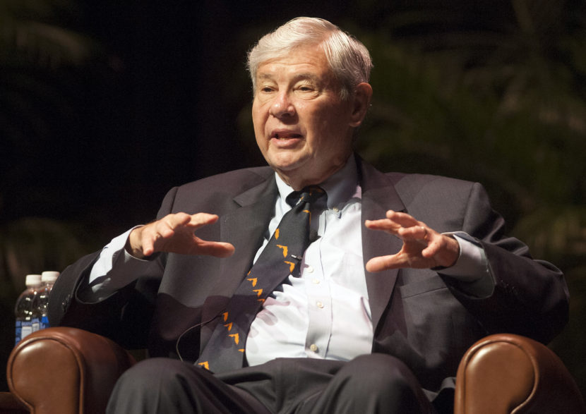 Former Florida Sen. Bob Graham, shown here in 2012, has urged the Obama administration to release the 28 pages of a congressional inquiry into the Sept. 11 attacks that have remained classified. Graham and others say this material contains important information about the financing of the terrorists and their Saudi connections. Phil Sandlin/AP
