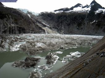 U.S. Geological Survey webcam picture of Suicide Basin taken June 29, 2016.