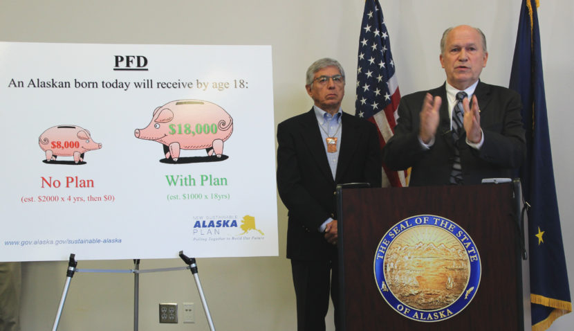 Lt. Gov. Byron Mallott & Gov. Bill Walker - budget vetoes