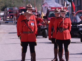Canada Day dawson city yukon RCMP parade