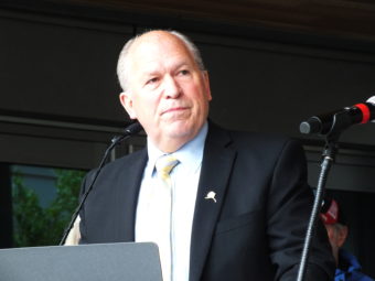 Gov. Bill Walker speaks during grand opening of the Father Andrew P. Kashevaroff Library, Archives and Museum on June 6, 2016.