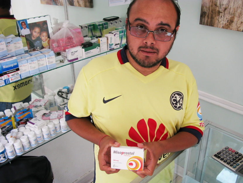 Luis Alberto de la Rosa says he sells lots of misoprostol, a drug used in abortions and in ulcer treatment, to women from Texas who come to his Miramar Pharmacy in Nuevo Progreso, Mexico. John Burnett/NPRLuis Alberto de la Rosa says he sells lots of misoprostol, a drug used in abortions and in ulcer treatment, to women from Texas who come to his Miramar Pharmacy in Nuevo Progreso, Mexico. John Burnett/NPR