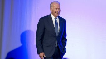"You're putting your rep on the line you're saying I think this person has character and that's what I'm prepared to do for Hillary," Vice President Joe Biden told NPR. Manuel Balce Ceneta/AP