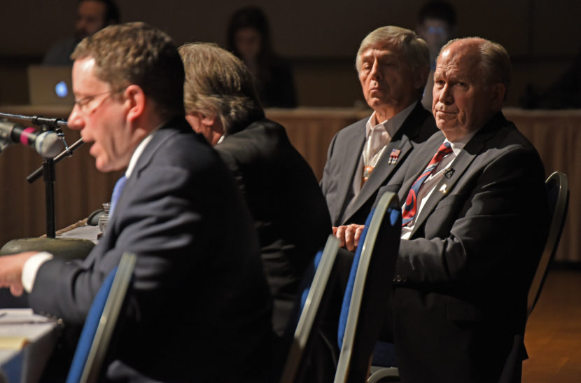 Gov. Bill Walker and Lt. Gov. Byron Mallott at Perm Fund Q&A