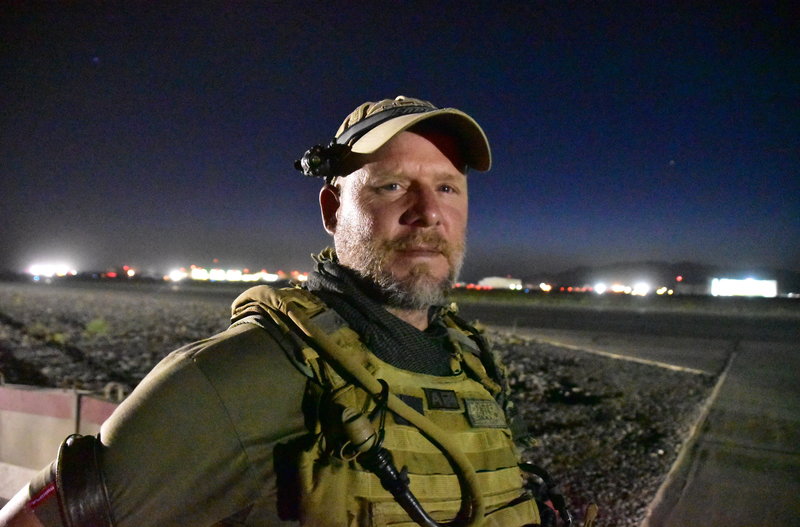 NPR photographer David Gilkey at Kandahar Airfield, Afghanistan, on May 29, 2016. (Photo by Michael M. Phillips/The Wall Street Journal)