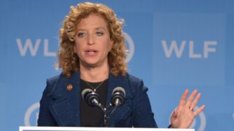 Democratic National Committee Chairwoman Debbie Wasserman Schultz said the DNC is working to secure its network as quickly as possible. She's shown here in 2014. Mandel Ngan/AFP/Getty Images
