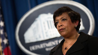 Attorney General Loretta Lynch said she discussed family, golf and travel with Bill Clinton — not ongoing Justice Department investigations. Drew Angerer/Getty Images