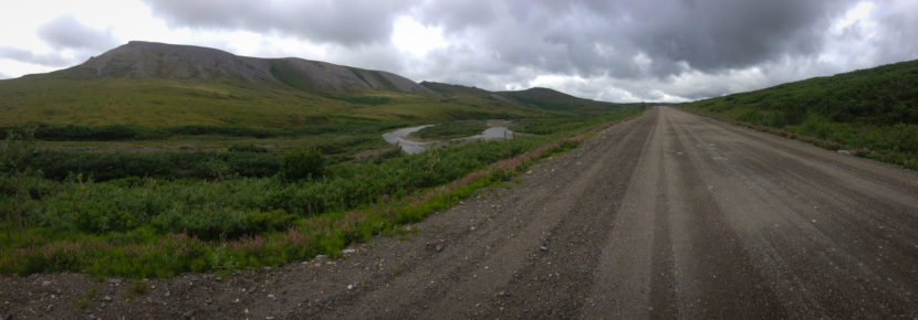 The Nome-Council Highway in July 2016. (Photo by Emily Russell/KNOM)