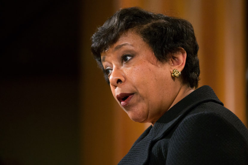 Attorney General Loretta E. Lynch said on Wednesday that she would accept the FBI's recommendation not to charge Hillary Clinton over her email server. (Photo by Evan Vucci/AP)
