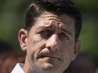 In answer to a reporter's question last month, House Speaker Paul Ryan said Donald Trump's comments about an American-born judge of Mexican heritage are the "textbook definition of a racist comment." (Photo by J. Scott Applewhite/AP)