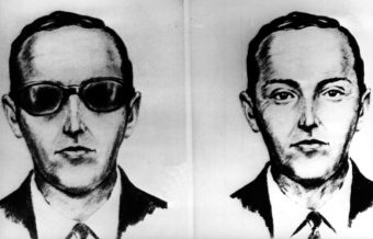 This undated artist' sketch shows the skyjacker known as D.B. Cooper from recollections of the passengers and crew of a Northwest Airlines jet he hijacked between Portland and Seattle on Thanksgiving eve in 1971. (AP)