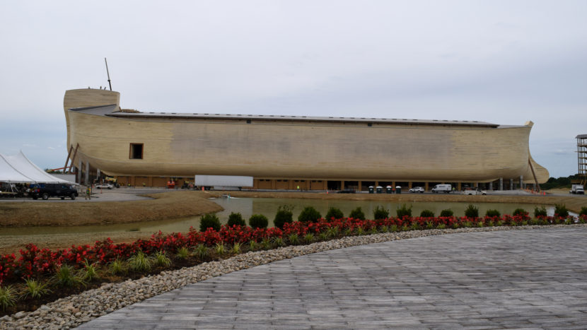 The Ark Encounter is slated to open in Williamstown, Ky., on Thursday, July 7, a nod to Genesis 7:7, which tells the story of Noah and his family entering the ark. (Photo by Ashley Westerman/NPR)