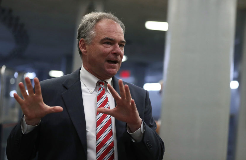 On Friday, Hillary Clinton chose Sen. Tim Kaine of Virginia to be her running mate. (Photo by Alex Wong/Getty Images)