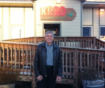 Lt. Gov. Byron Mallott visited the Unuk River to brainstorm ideas to better protect Alaska waters from upriver Canadian mines. (KRBD file photo)