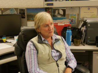 Margie Thomson in her office on Monday, Aug 8, 2016. Photo by Quinton Chandler/KTOO