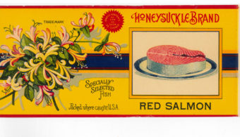 Canned salmon label courtesy of Karen Hofstad