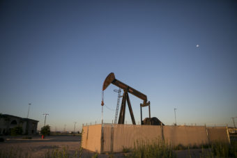 Pump jacks dot the landscape outside Midland, a West Texas oil town. (Ilana Panich-Linsman for NPR)
