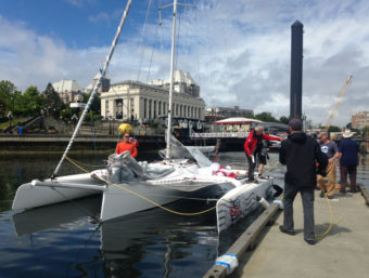 Team Mail Order Bride finished in fifth place of the first leg in Victoria, British Columbia. (File photo by Race to Alaska)