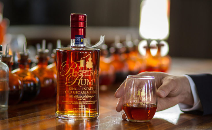 Richland Single Estate Old Georgia Rum is made from cane grown, cut, distilled and rested on the premises of a 100-acre plantation in Richland, Ga. International awards and gold medals have poured in for this field-to-glass rum. Courtesy of Richland Rum