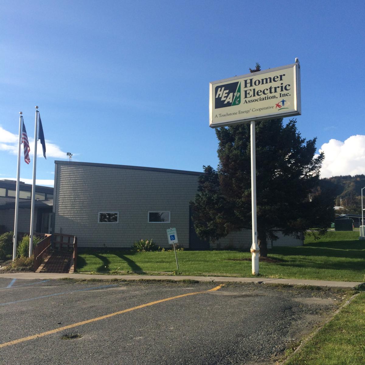 Homer Electric Association's office in Homer, Alaska. (Photo by Daysha Eaton/KBBI)