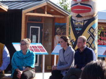 Prince William and Kate Middleton visited Carcross after a trip to Whitehorse. (Photo by Abbey Collins/KHNS)