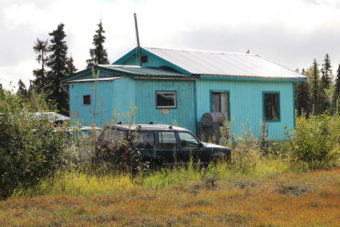 A house on Cessna where drugs and trespassers were turned up Wednesday. (Photo by KDLG)
