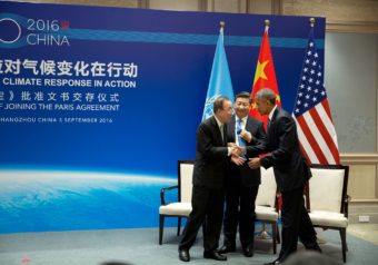 Obama Xi Jinping and Ban Ki-Moon
