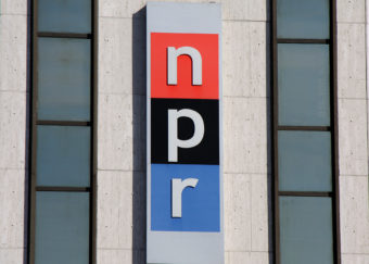 Old NPR headquarters sign