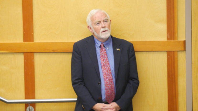 University of Alaska Southeast Chancellor Rick Caulfield in the Egan Lecture Hall on Tuesday, Sept. 13, 2016.