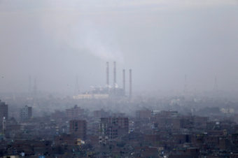 Smog blankets Cairo, Egypt, in 2012. (Photo by Hassan Ammar/Associated Press)